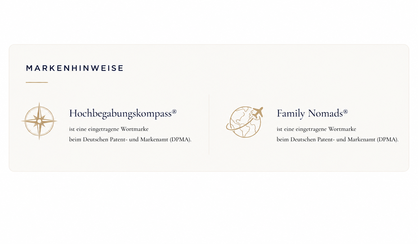 Hochbegabungskompass® · Family Nomads® · Karve Bryggja